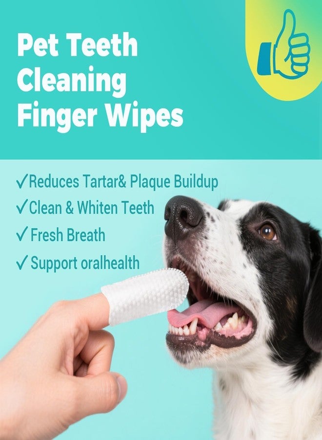 LAYZOO 50 PCS Teeth Cleaning Finger Wipes for Dogs & Cats,Dental Cleaning Wipes for Dogs and Cats,Pet Teeth Cleaning Finger Wipes,Reduces Plaque and Freshens Breath, Removes Tartar, Disposable Wet Wipes - Image 2